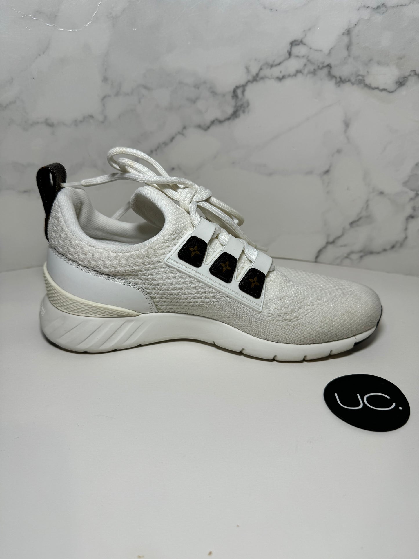 Louis Vuitton Stretch Knit Sneakers, Size 37