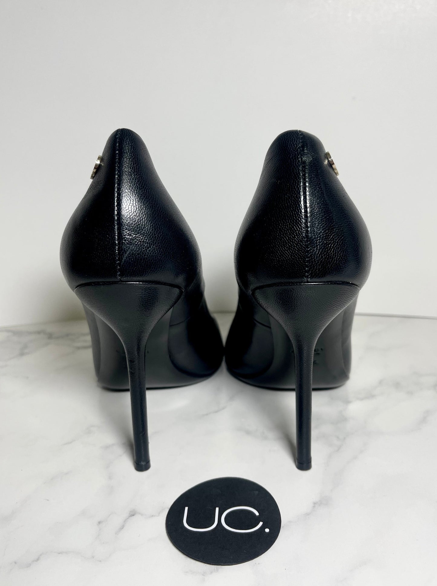 Gucci High Heel Pumps, Black, Size 37.5