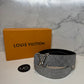 Louis Vuitton LV Pyramide Glitter Silver Belt, Size 85
