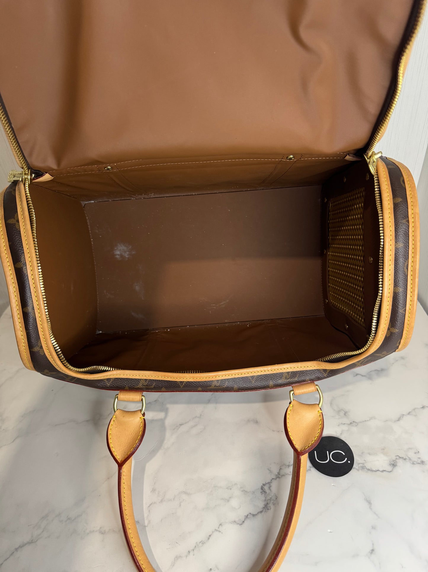 Louis Vuitton Monogram Sac Chien 40 Pet Carrier