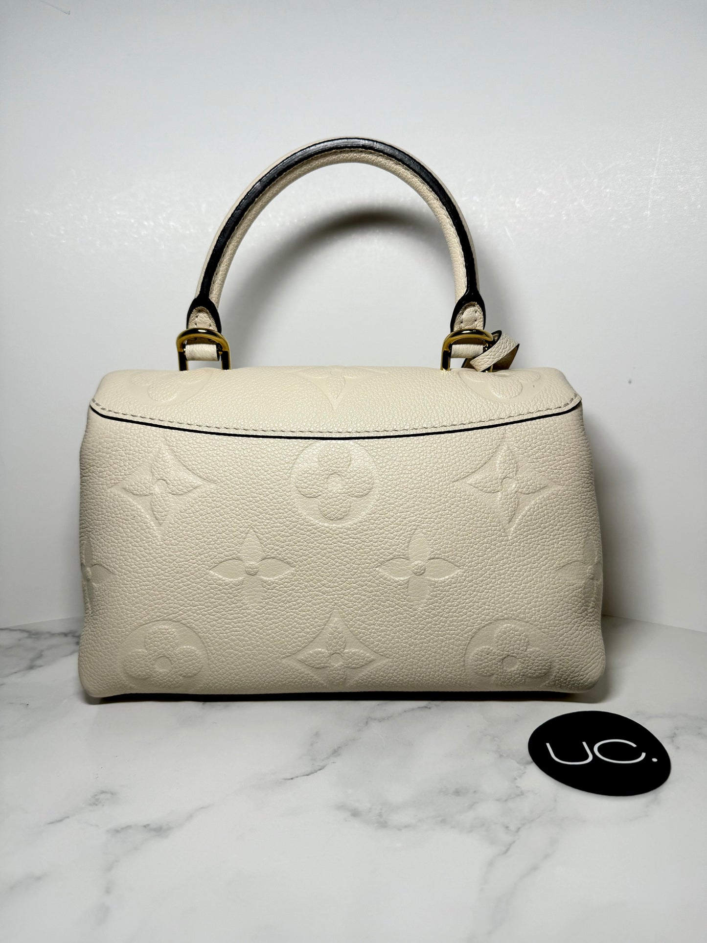 Louis Vuitton Madeleine BB Monogram Empreinte Leather in Creme