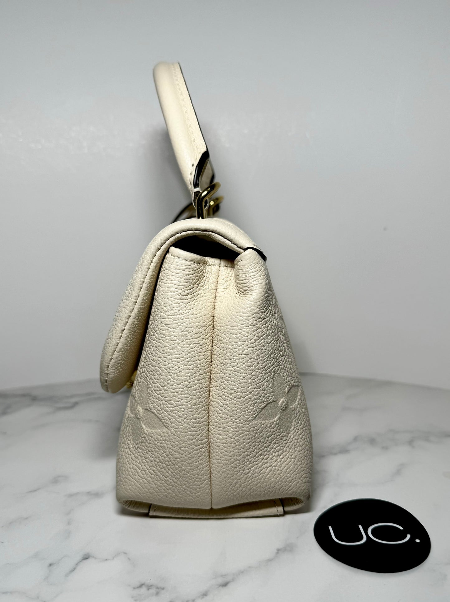 Louis Vuitton Madeleine BB Monogram Empreinte Leather in Creme