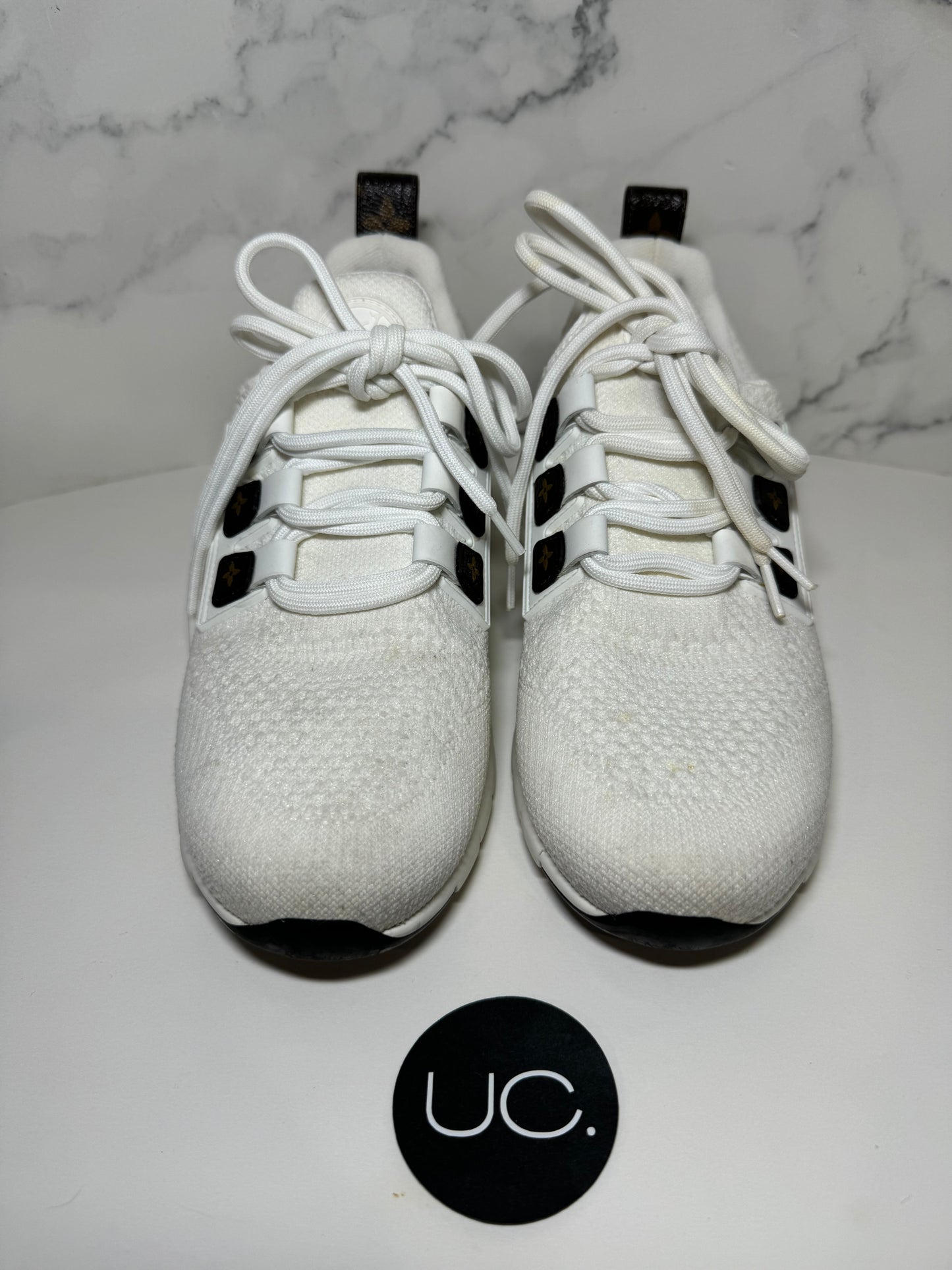 Louis Vuitton Stretch Knit Sneakers, Size 37