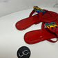 Tory Burch Miller Sandals, Size 8, Red and Rainbow