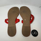 Tory Burch Miller Sandals, Size 8, Red and Rainbow