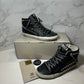 Golden Goose Slide Classic Black Leather with Studs, Custom Laces, Size 37