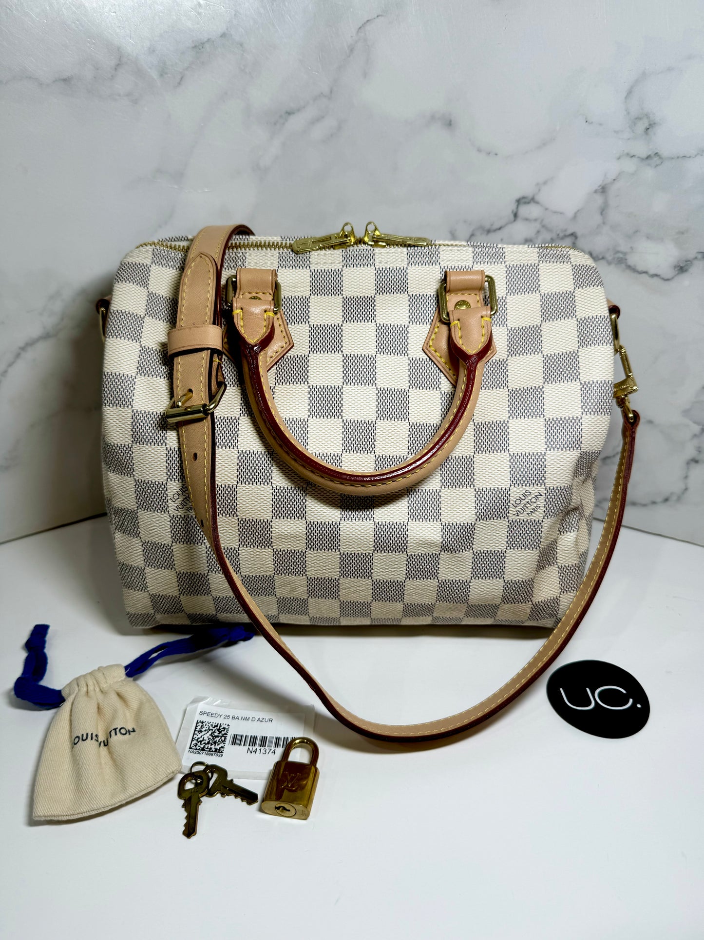 Louis Vuitton
Speedy Bandoulière 25, Damier Azur