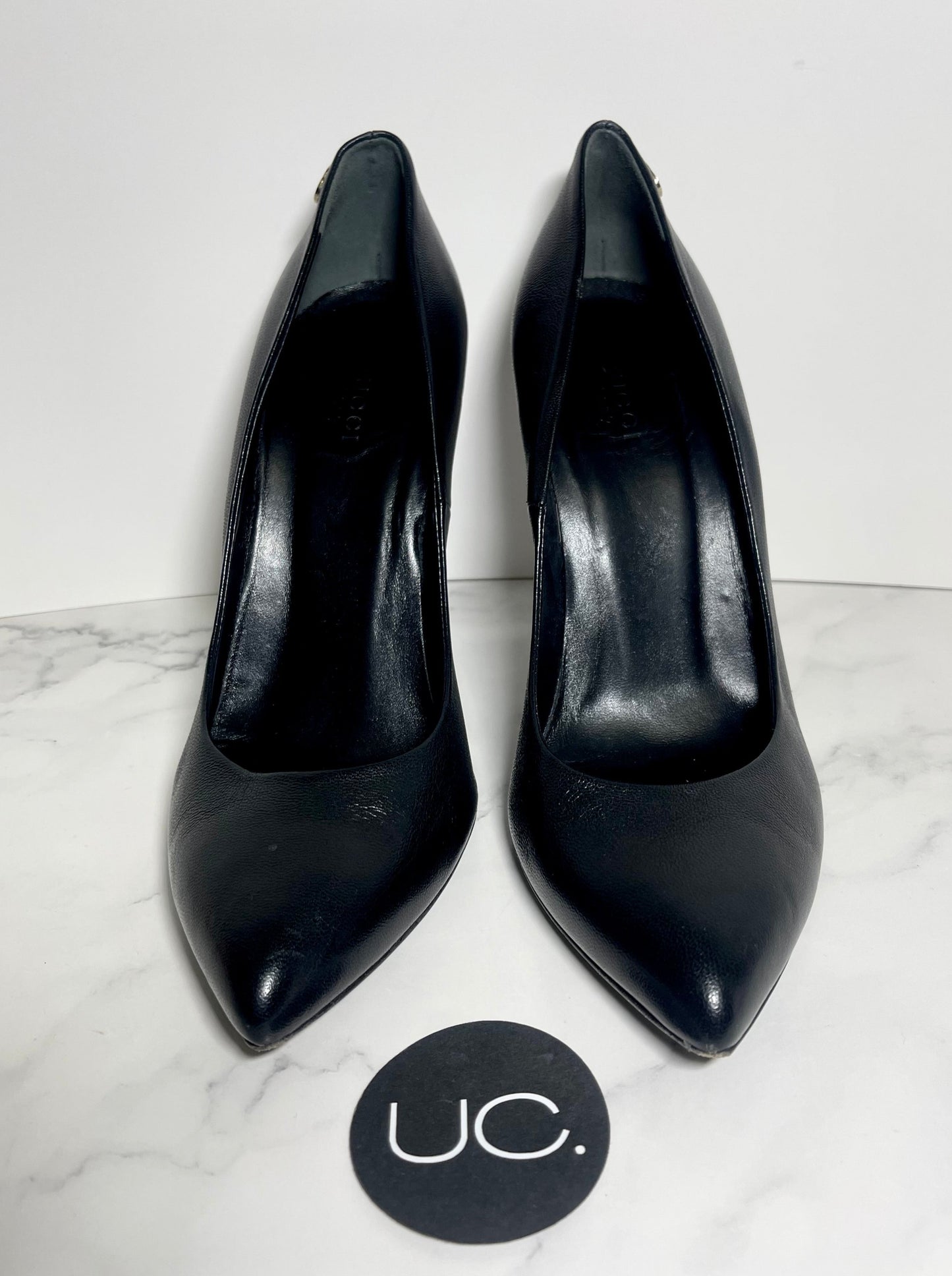 Gucci High Heel Pumps, Black, Size 37.5