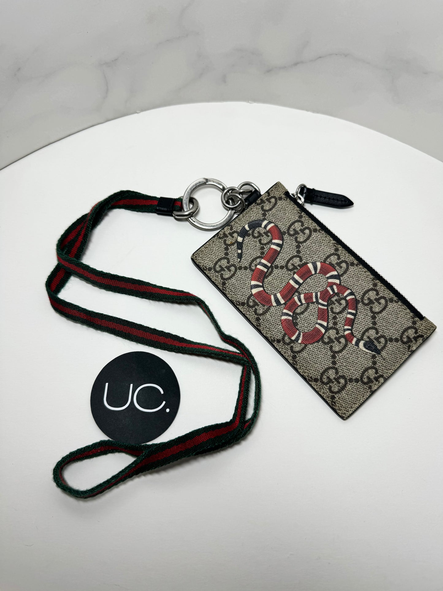 Gucci Supreme Kingsnake Lanyard/Coin Pouch/Wallet