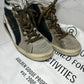 Golden Goose Slide Classic, Size 38, Black/Grey with Zipper