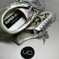 Golden Goose Super-Star Sneakers, Size 37, Silver/Snakeskin