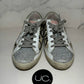 Golden Goose Super-Star Sneakers, Size 37, Silver/Snakeskin