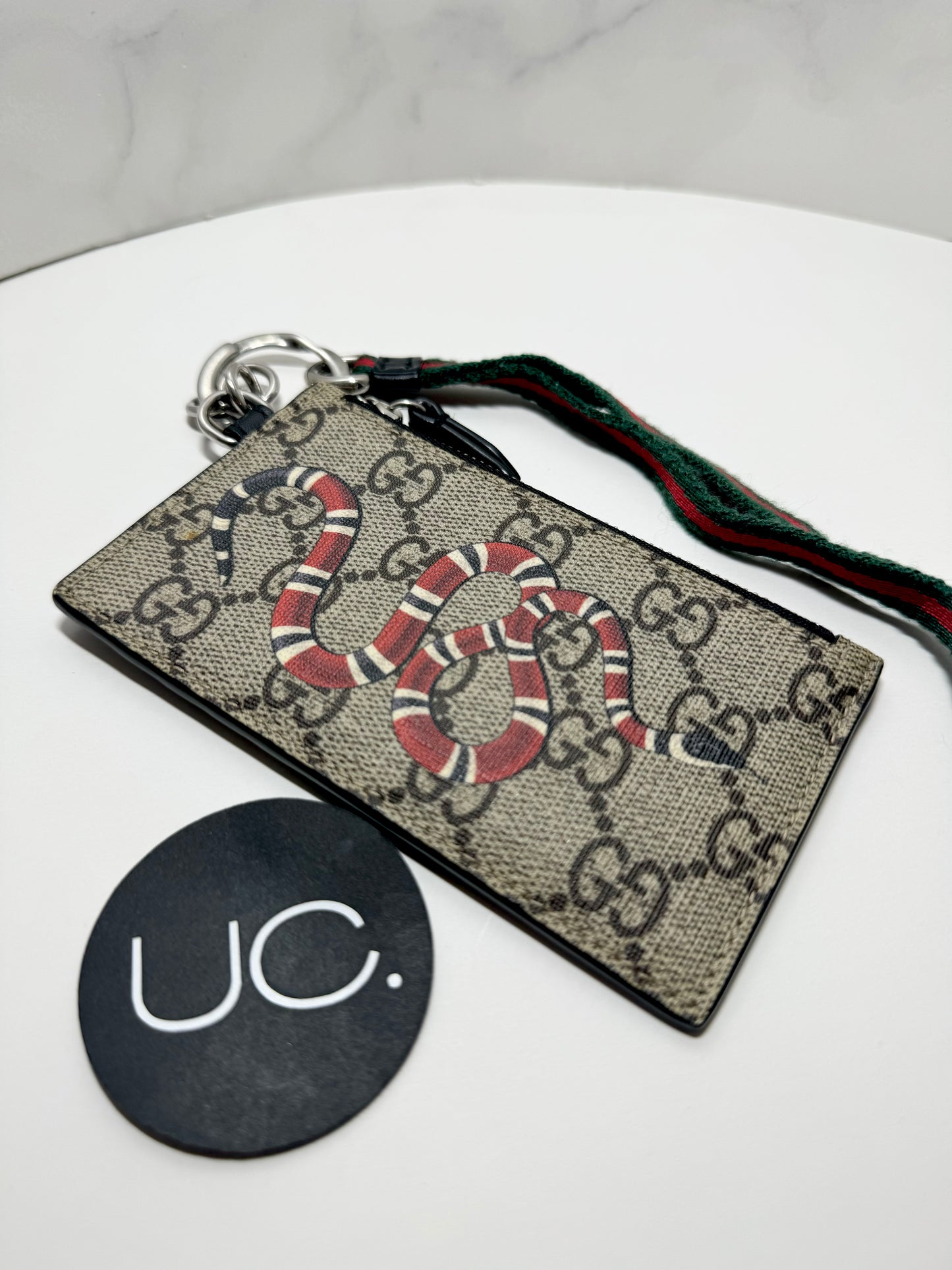 Gucci Supreme Kingsnake Lanyard/Coin Pouch/Wallet