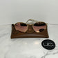 Ray-Ban Round Aviator Sunglasses, Pink Lenses, With Case