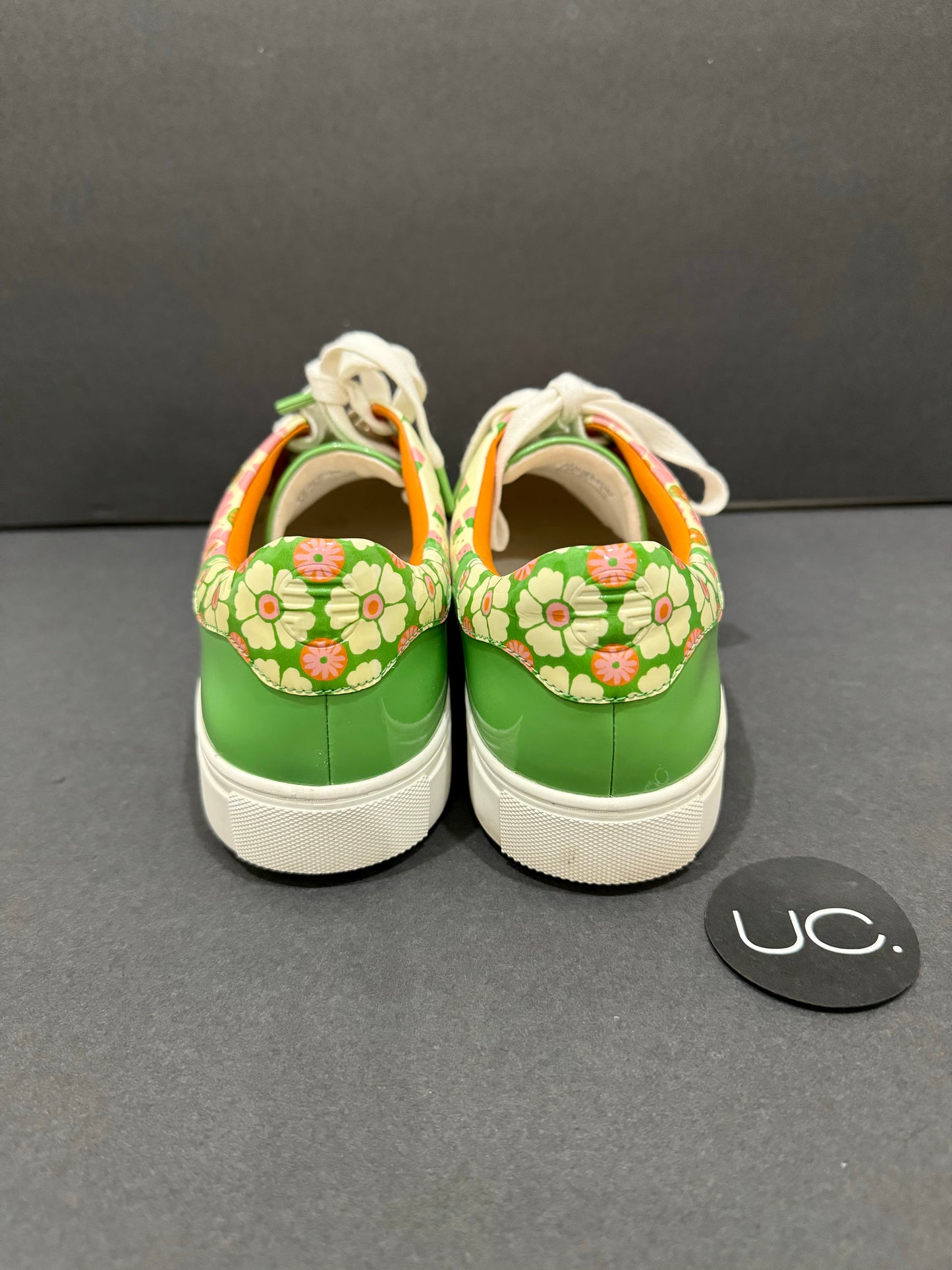 Tory Burch Sport Patent Floral Sneakers, Size 9.5