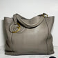 Gucci Interlocking G Tote in Taupe and Gold, Style 309528