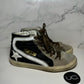 Golden Goose Slide Classic, Size 38, Black/Grey with Zipper