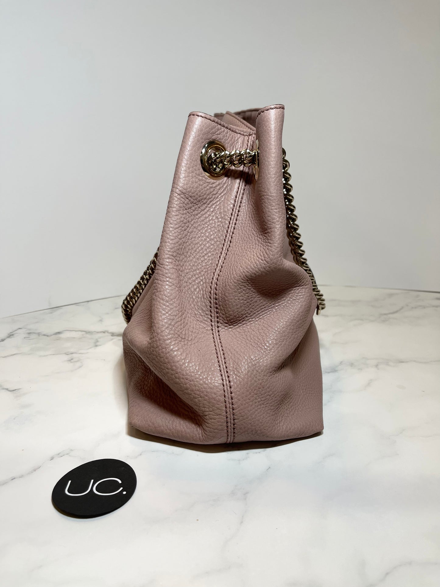 Gucci Soho Medium Shoulder Bag, Blush Pink