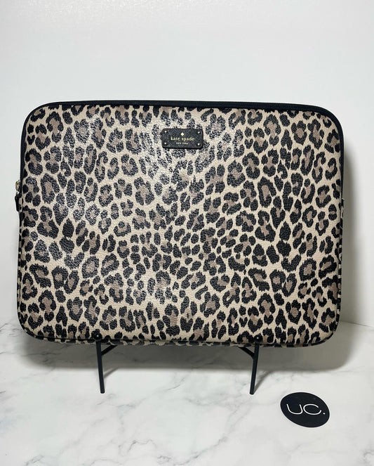 Kate Spade Grove Street Leopard Laptop Sleeve