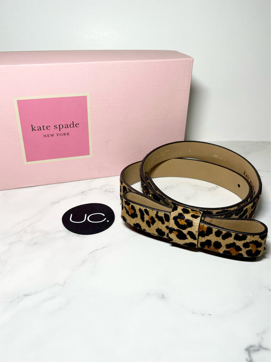 Kate Spade Leopard Haircalf Bow Belt