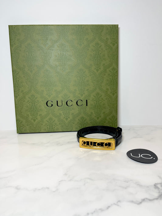 Gucci Belt in Black/Gold