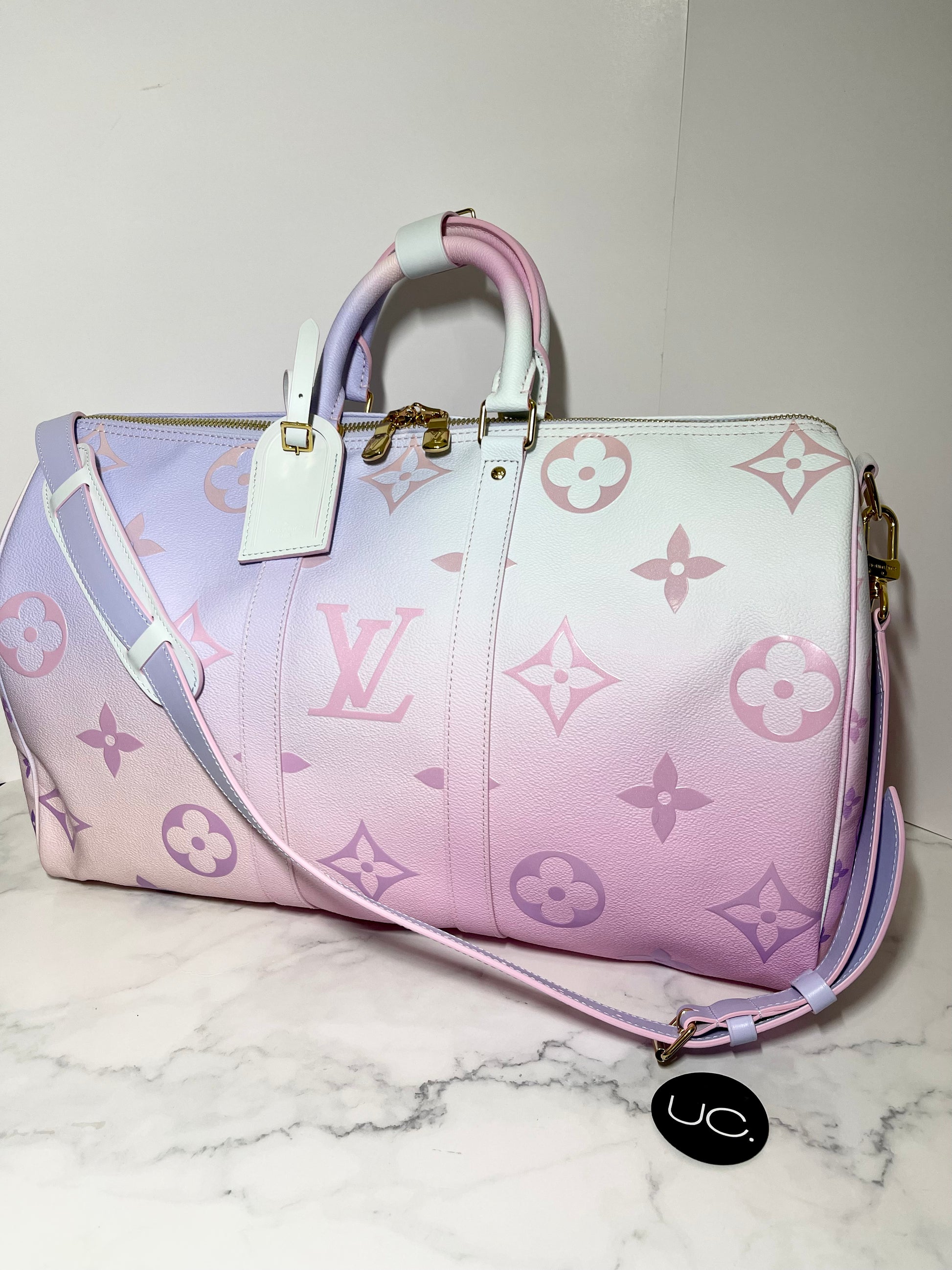 Louis Vuitton Limited Edition Spring In The City Keepall 45B Sunrise Pastel