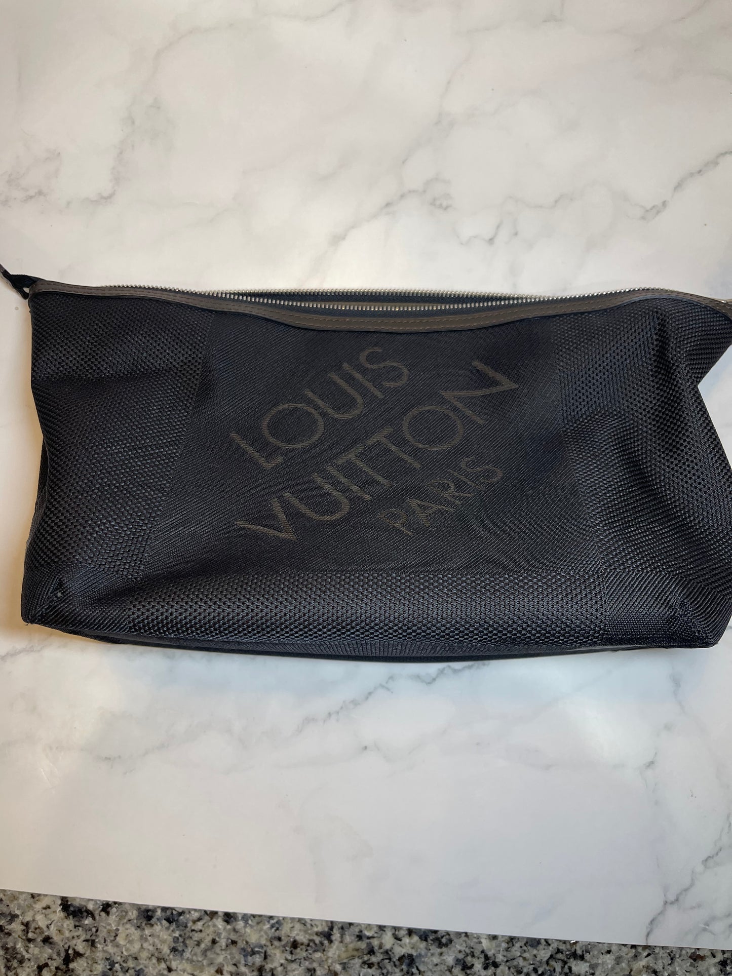 Louis Vuitton Black Damier Albatross Toiletry Bag